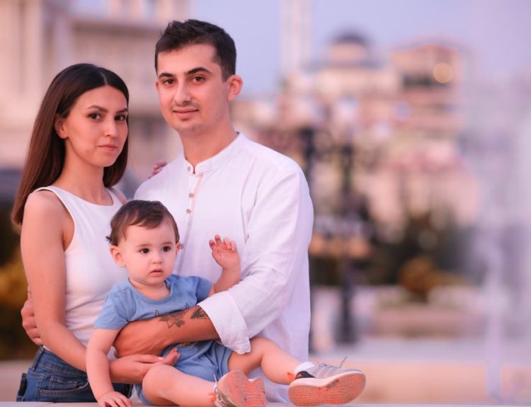 Charming family enjoying a day outdoors in Ankara, capturing delightful emotions.